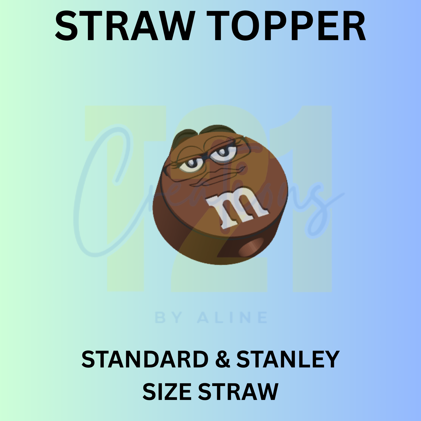 MM BROWN STRAW TOPPER