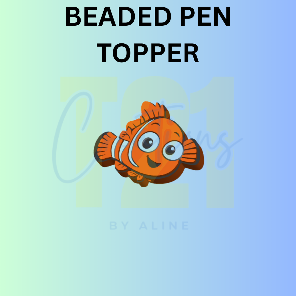 ORANGE FISH PEN TOPPER