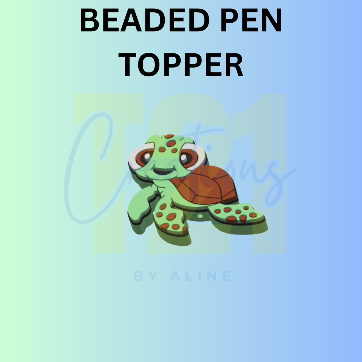 BABY TURTLE PEN TOPPER