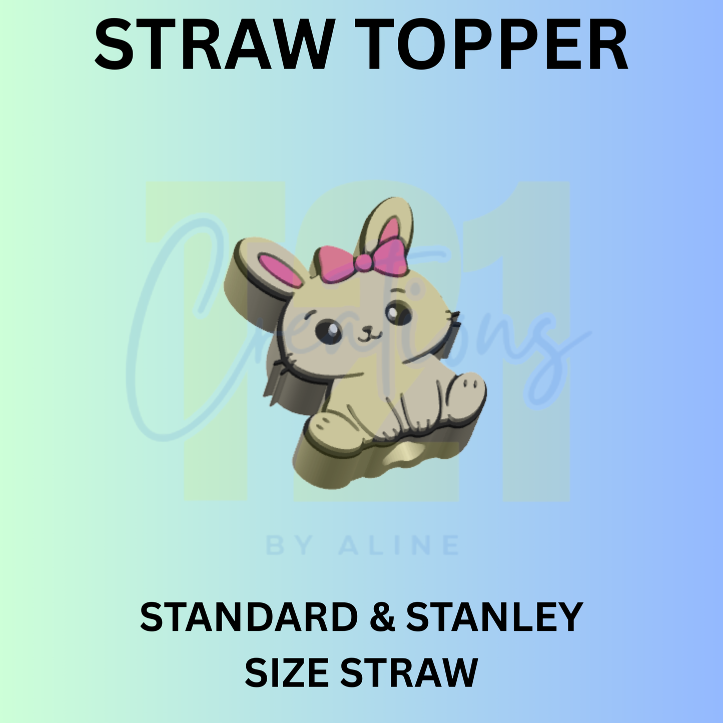 BUNNY STRAW TOPPER