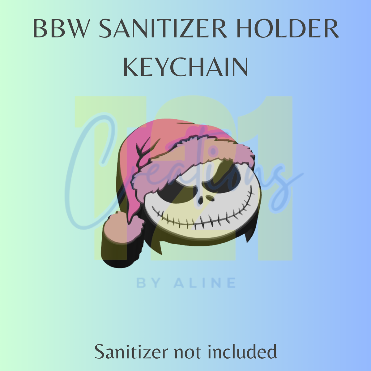 XMAS JACK BBW SANITIZER KEYCHAIN