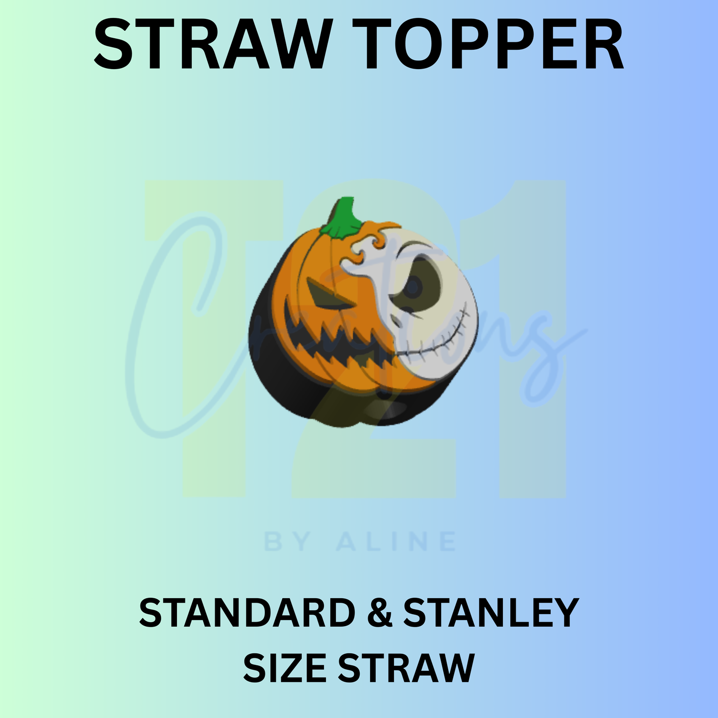 JACK PUMPKIN STRAW TOPPER