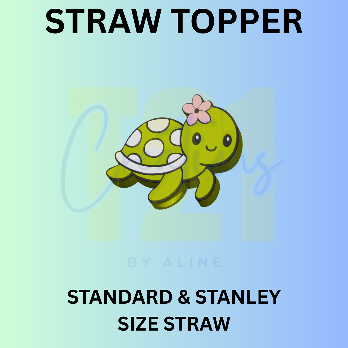 TURTLE STRAW TOPPER