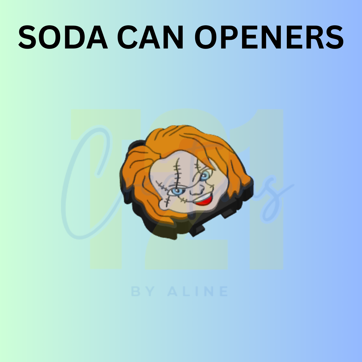 SPOOKY BOY SODA CAN OPENER KEYCHAIN
