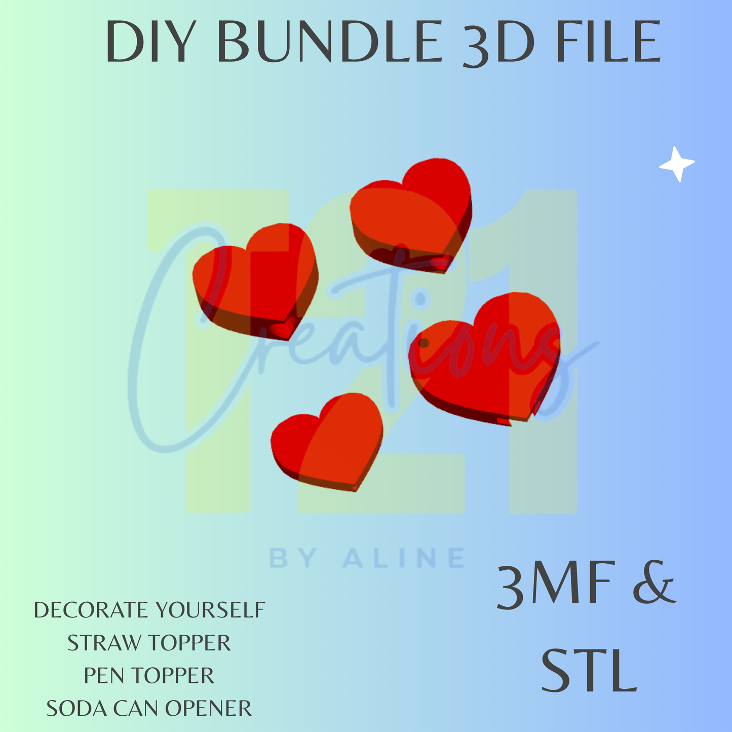 HEART DIY BUNDLE DIGITAL FILE
