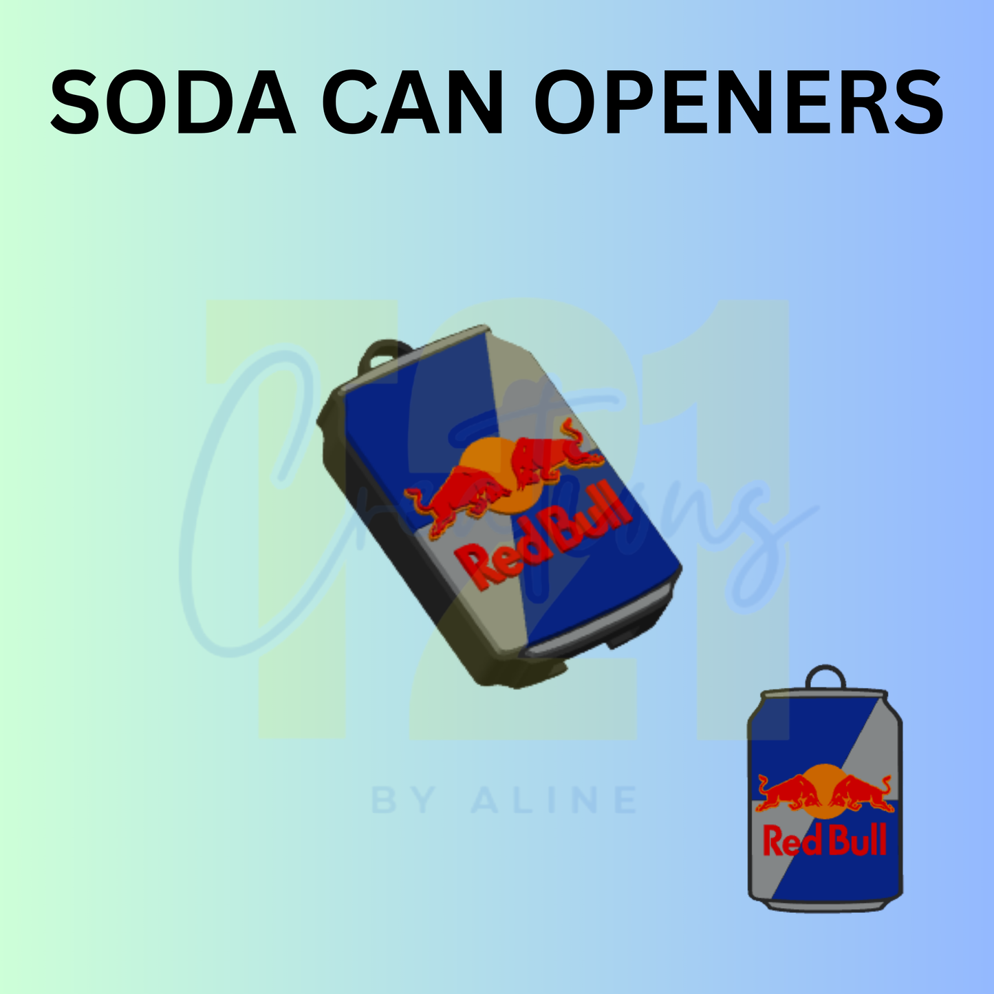 ENERGY DRINK 2 CAN OPENER KEYCHAIN
