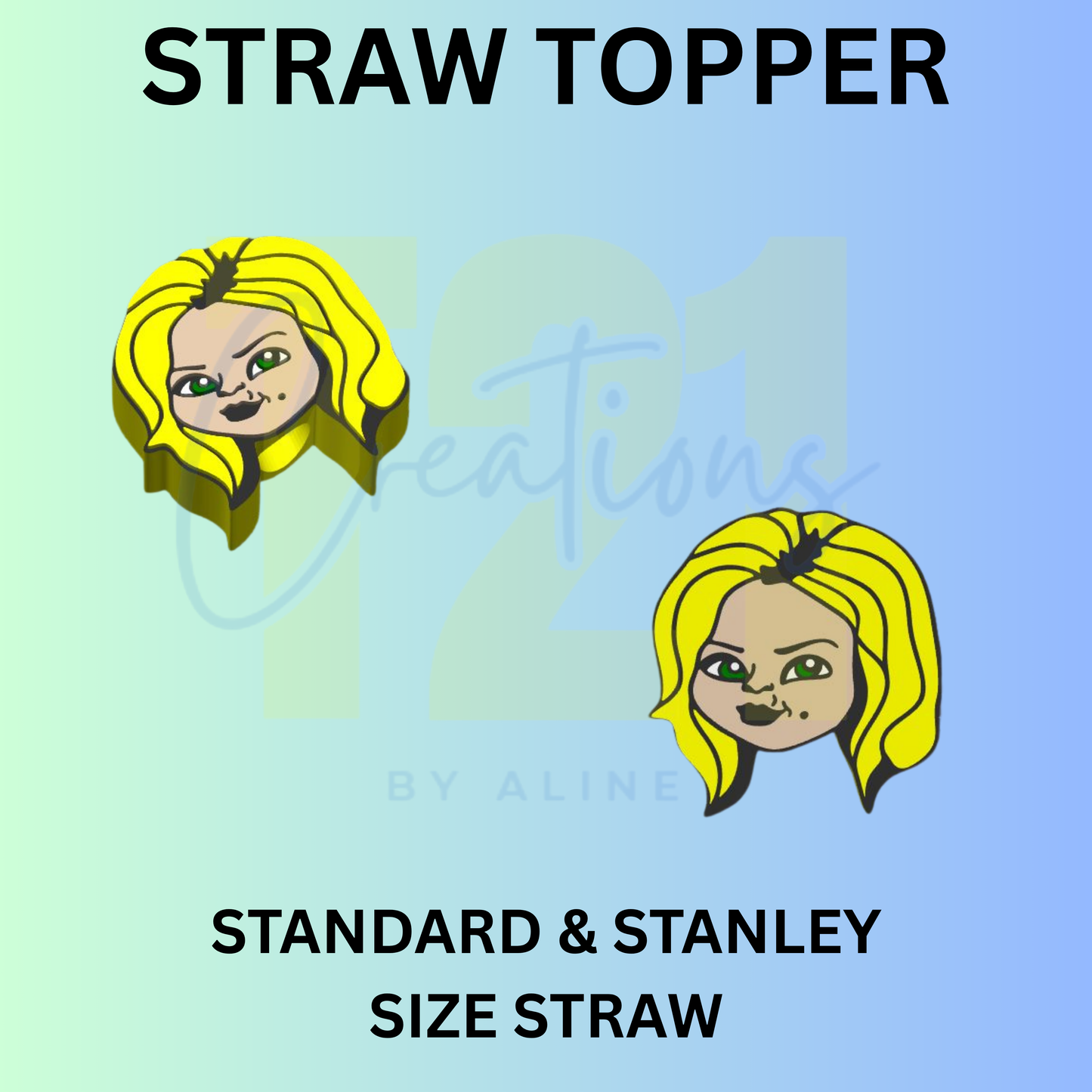 SPOOKY GIRLFRIEND STRAW TOPPER