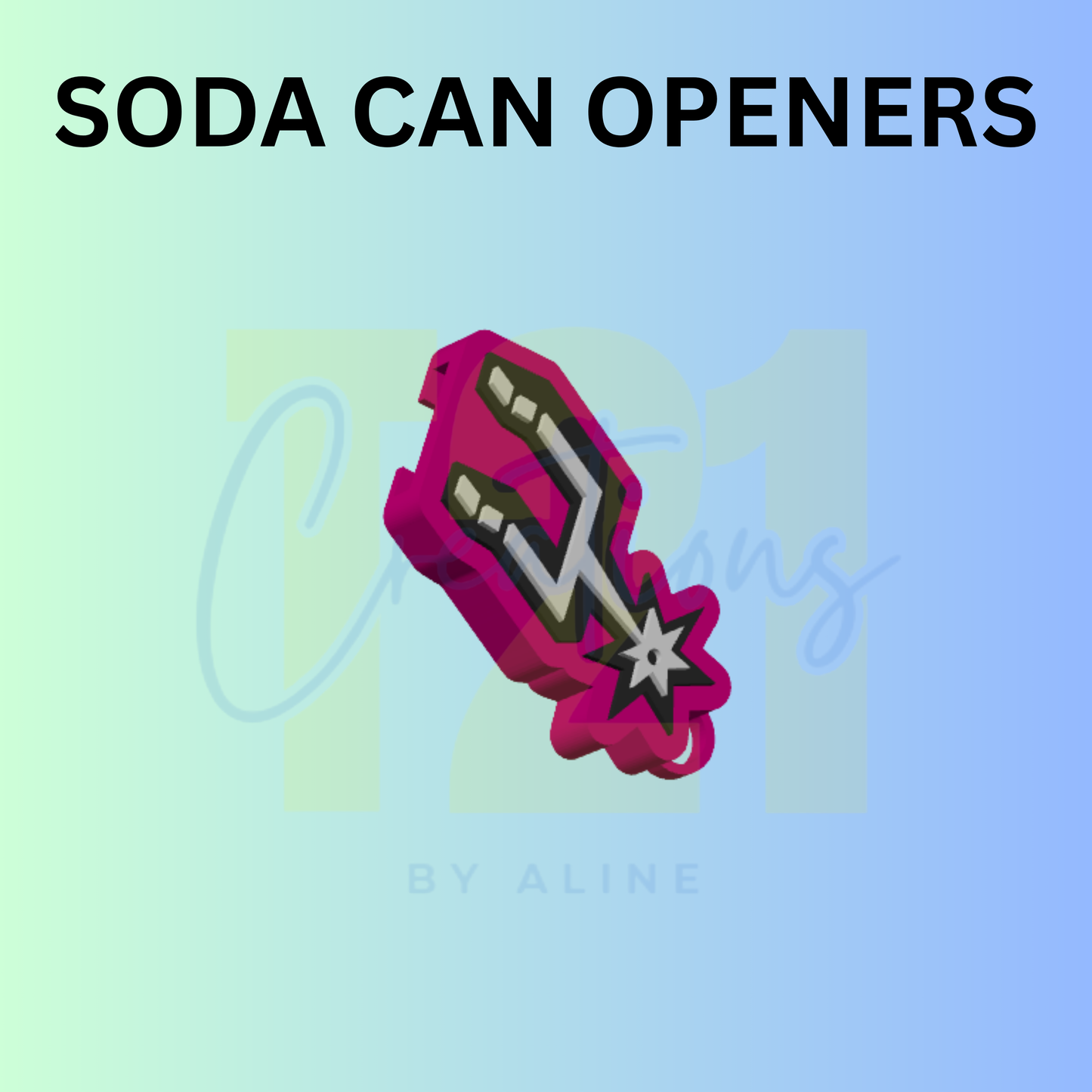 FIESTA CAN OPENER KEYCHAIN