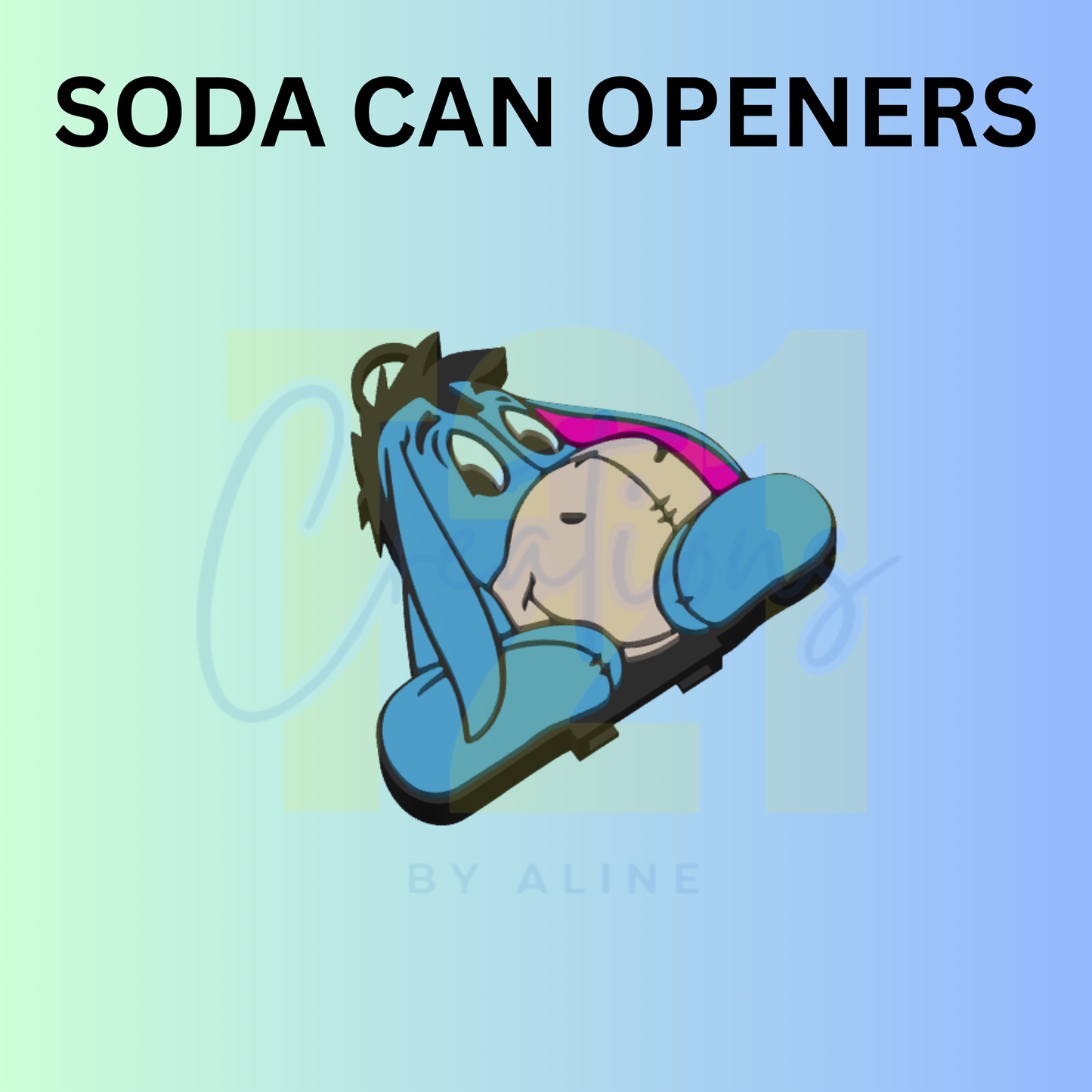 DONKEY SODA CAN OPENER KEYCHAIN