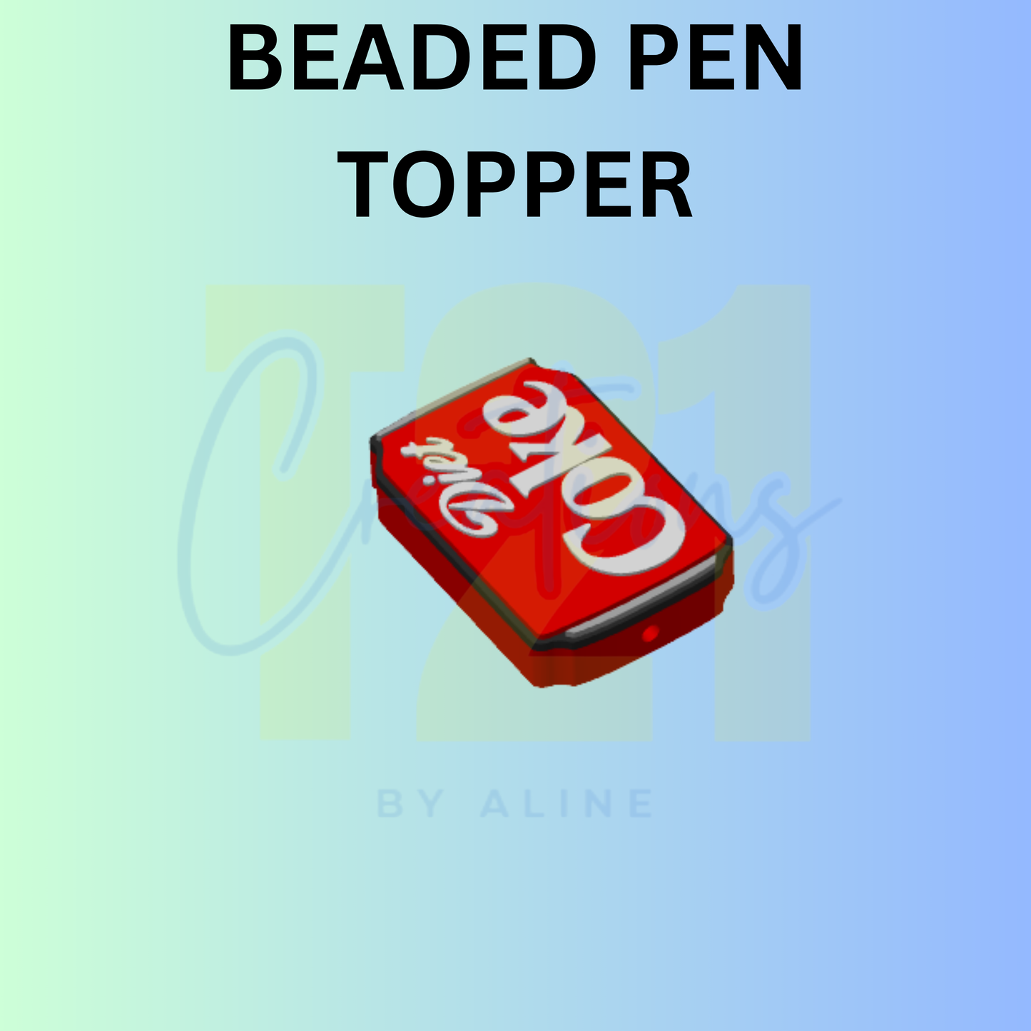 DIET RED SODA PEN TOPPER