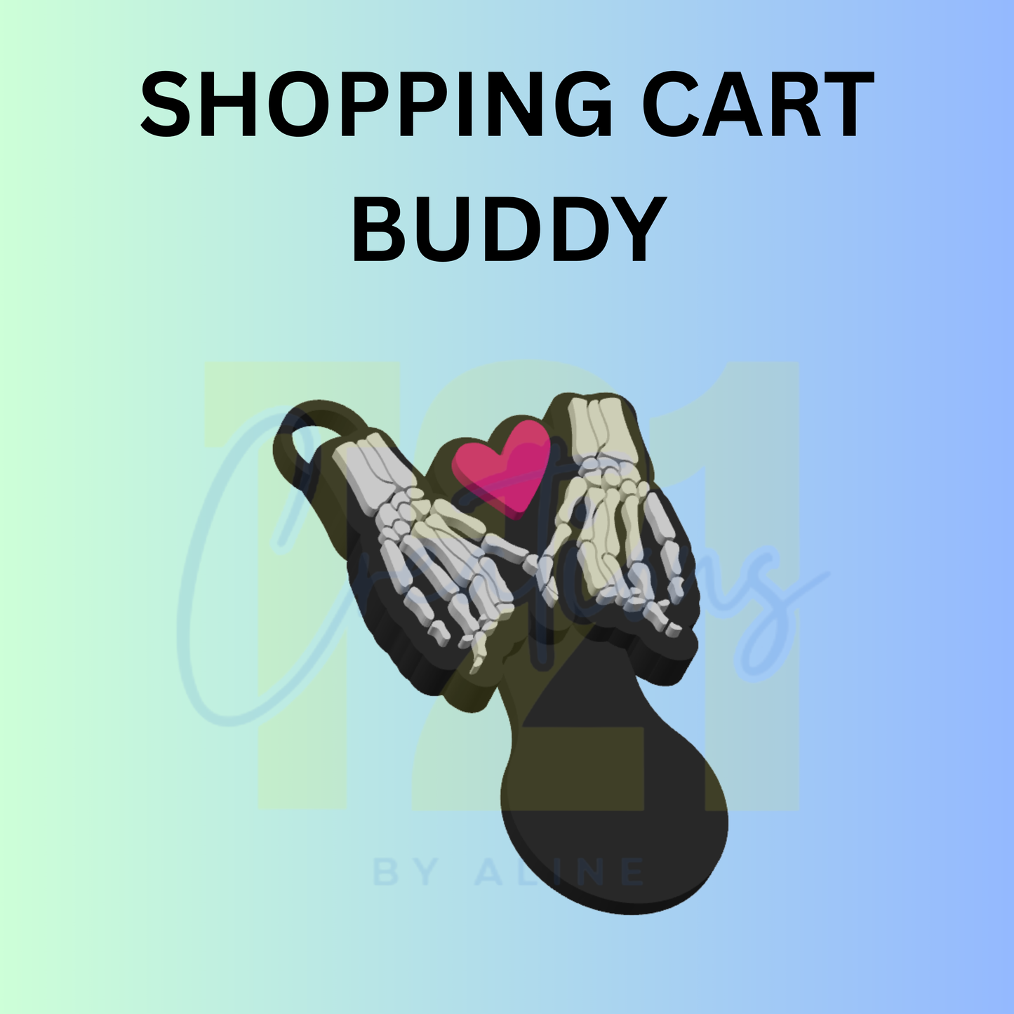 SKELLY HANDS SHOPPING CART BUDDY