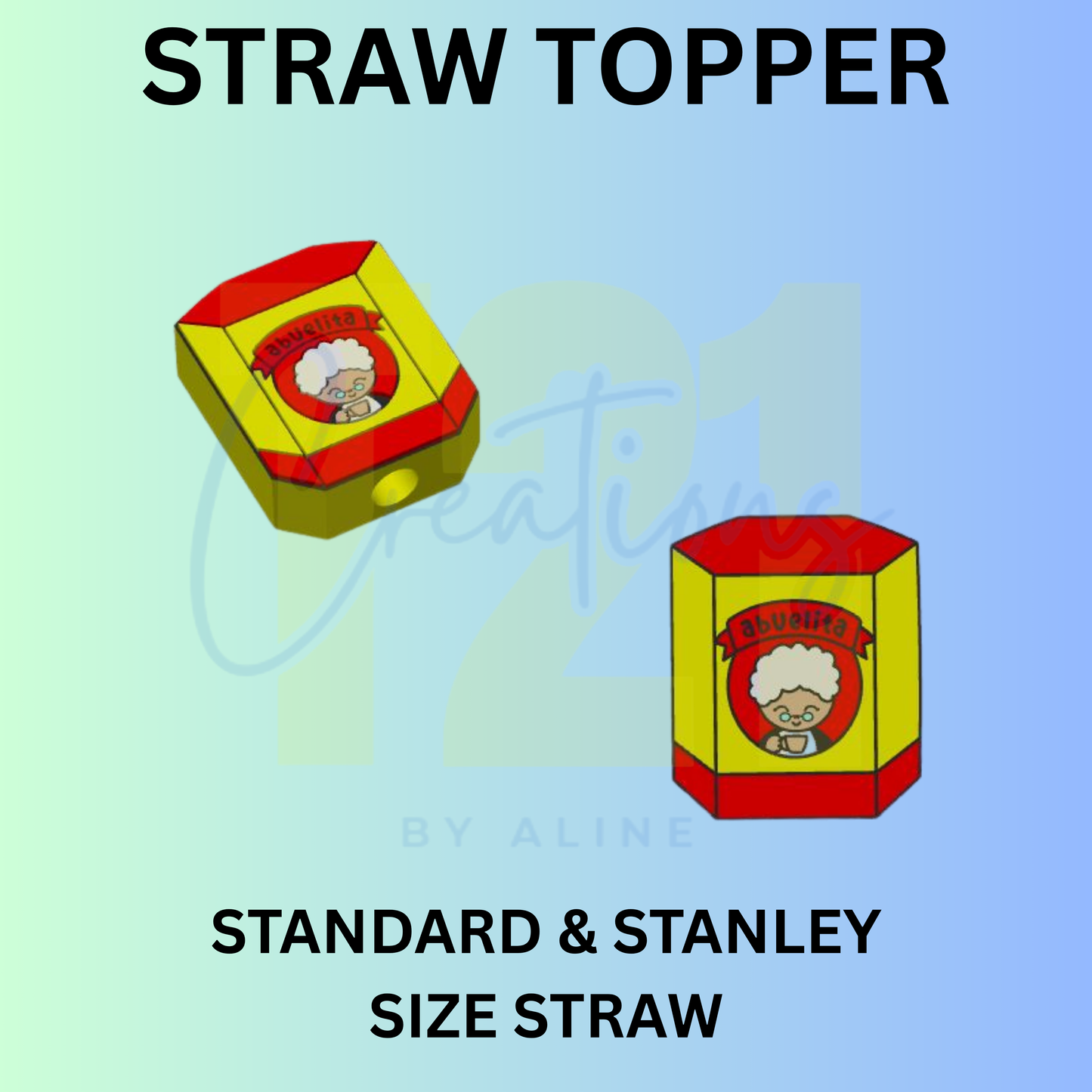 ABUELITA CHOCOLATE STRAW TOPPER