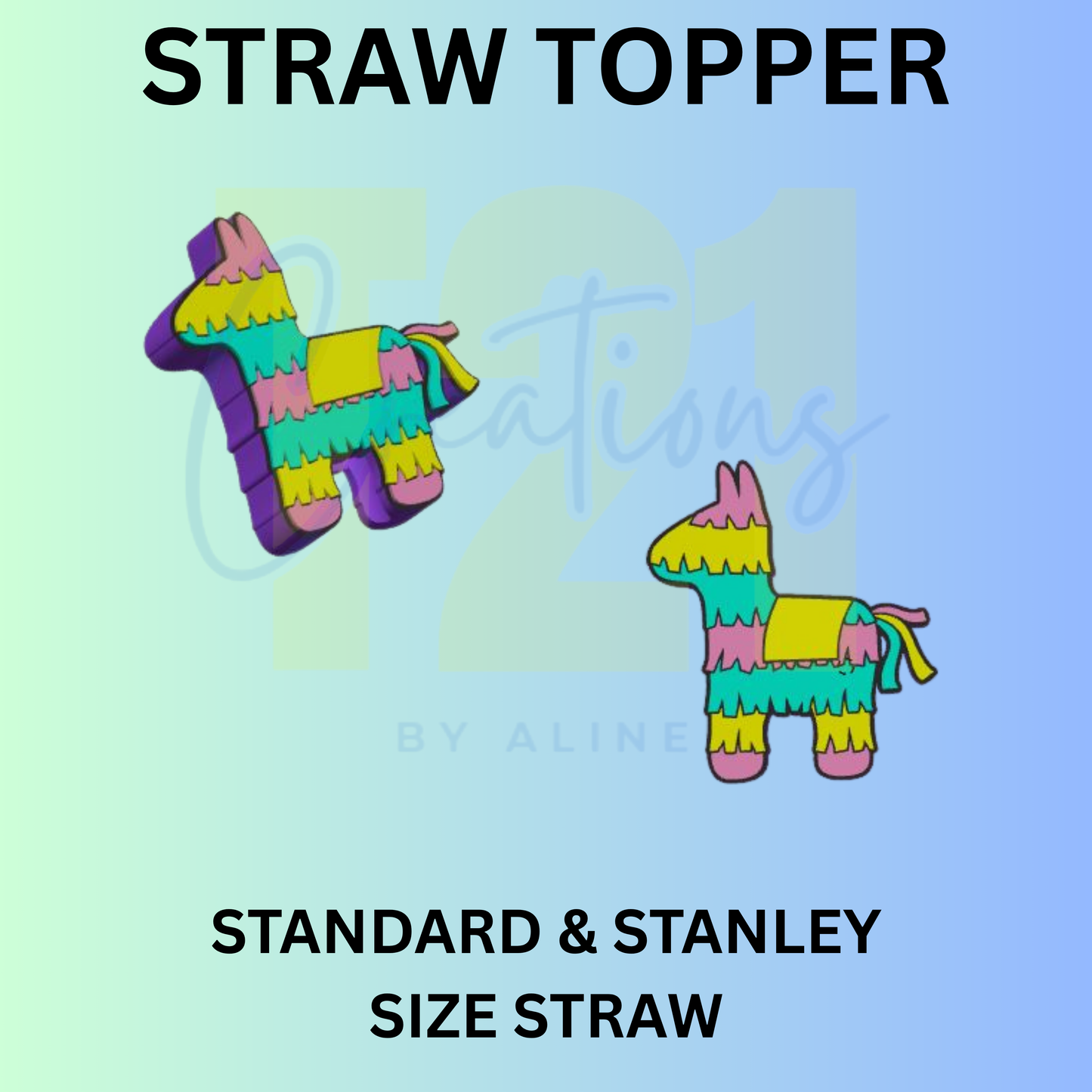 PINATA STRAW TOPPER