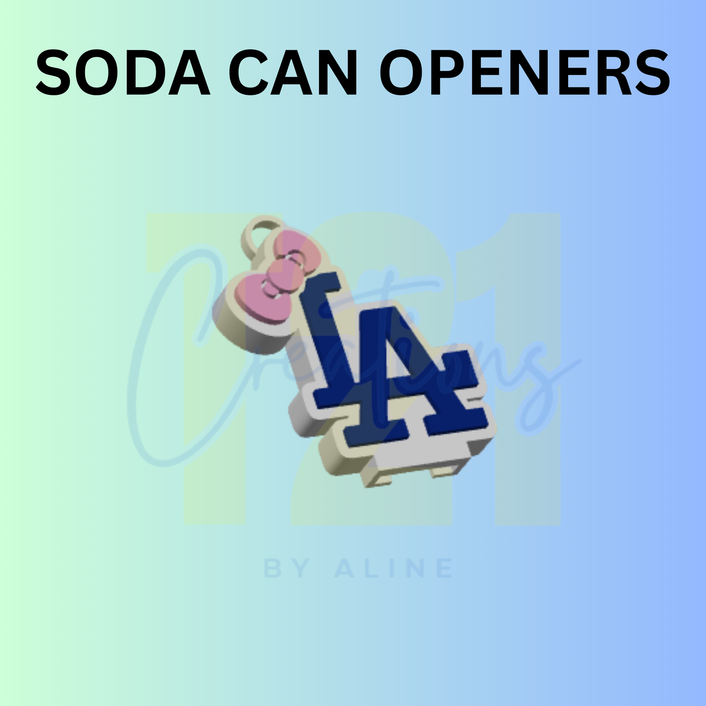 COQUETTE L A SODA CAN OPENER KEYCHAIN