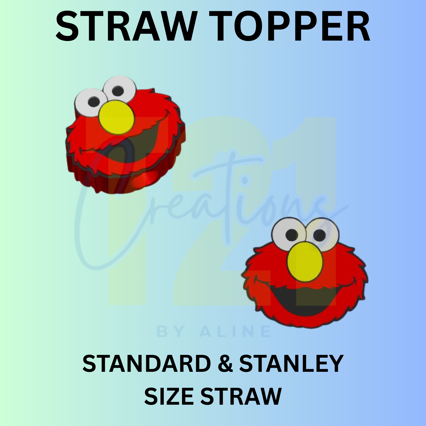 RED HAIR GUY STRAW TOPPER