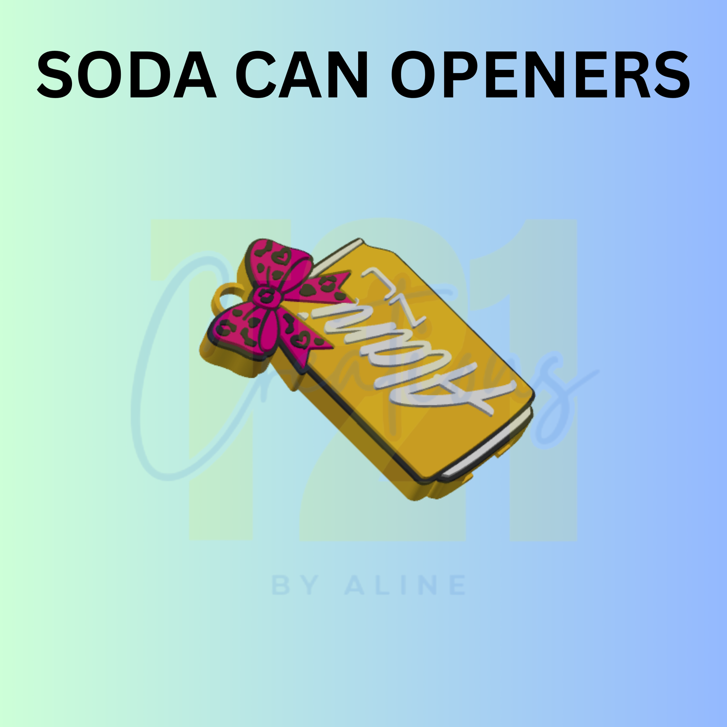 COQUETTE ENERGY DRINK 2 SODA CAN OPENER KEYCHAIN
