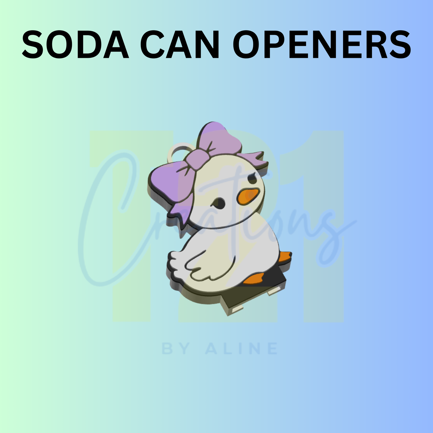 DUCKLIN SODA CAN OPENER KEYCHAIN