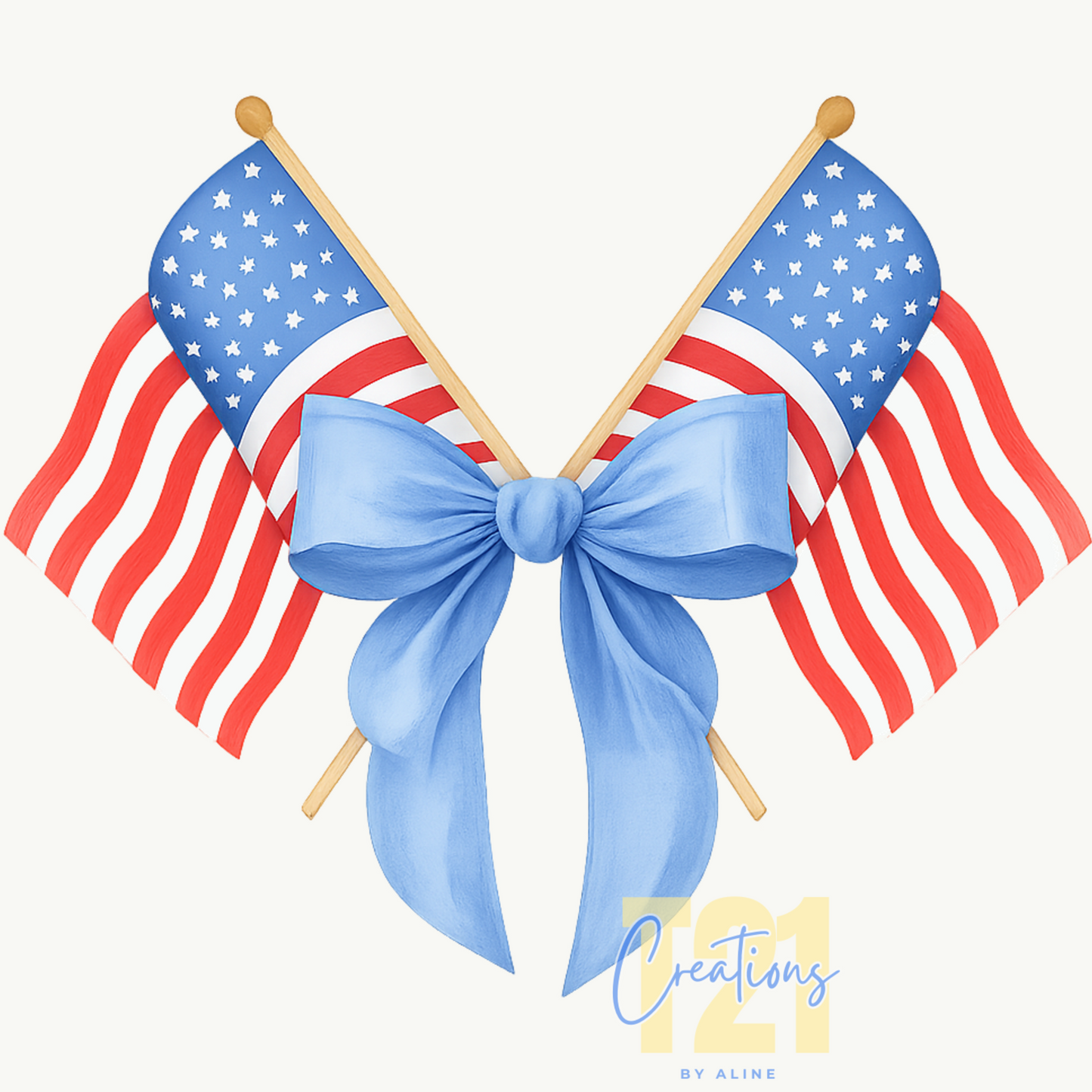 AMERICAN FLAGS DTF TRANSFER