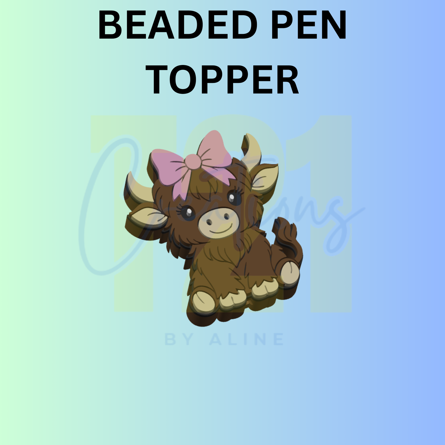 COW 5 PEN TOPPER