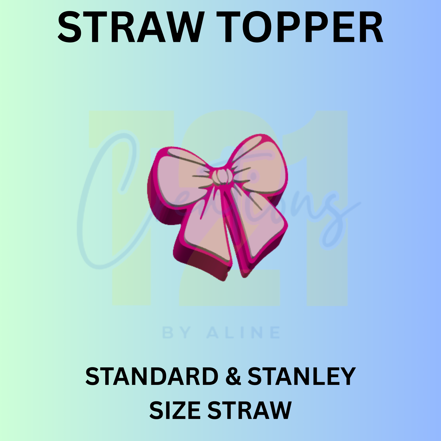 BOW 3 STRAW TOPPER
