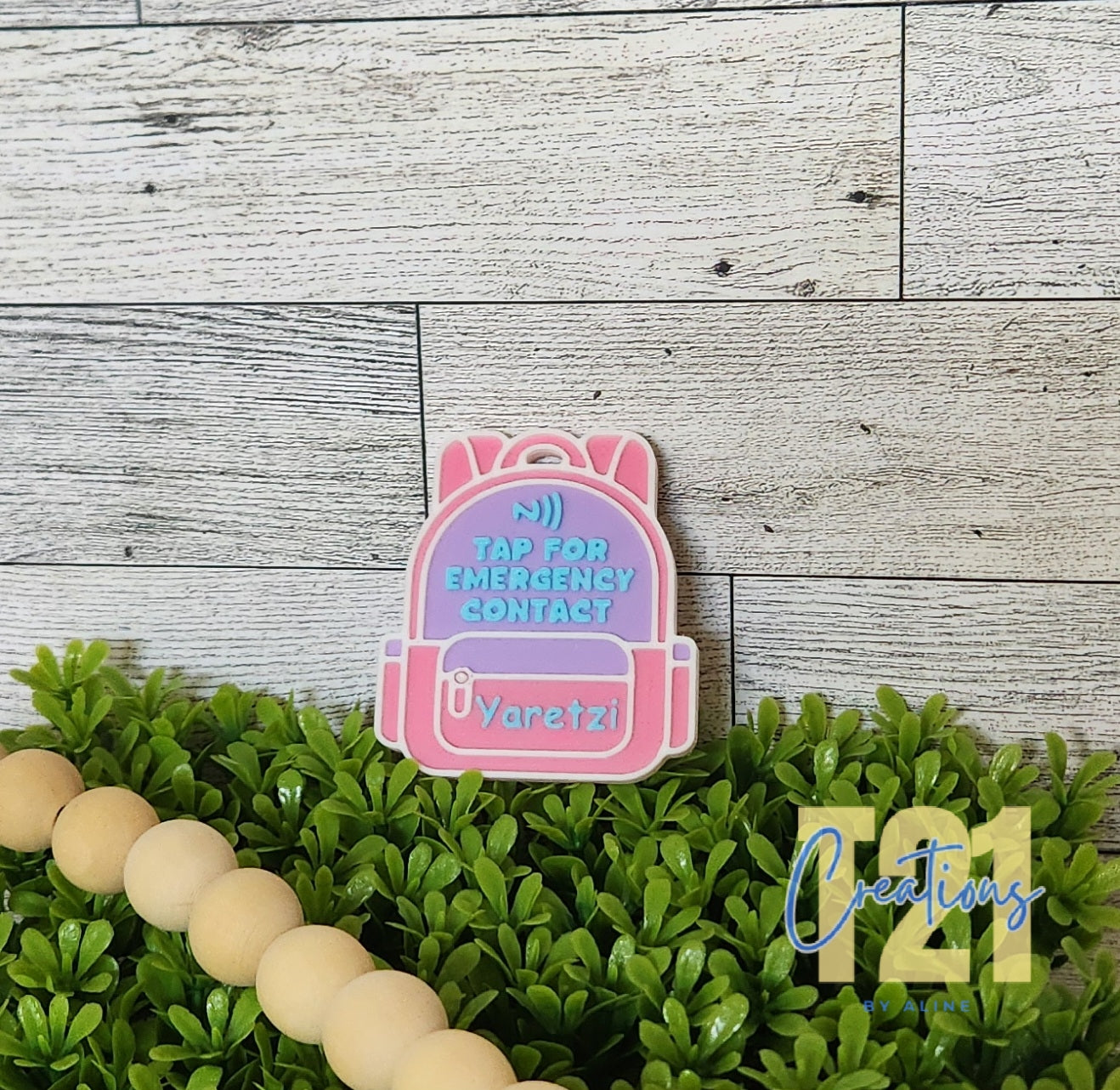 EMERGENCY INFO KEYCHAINS