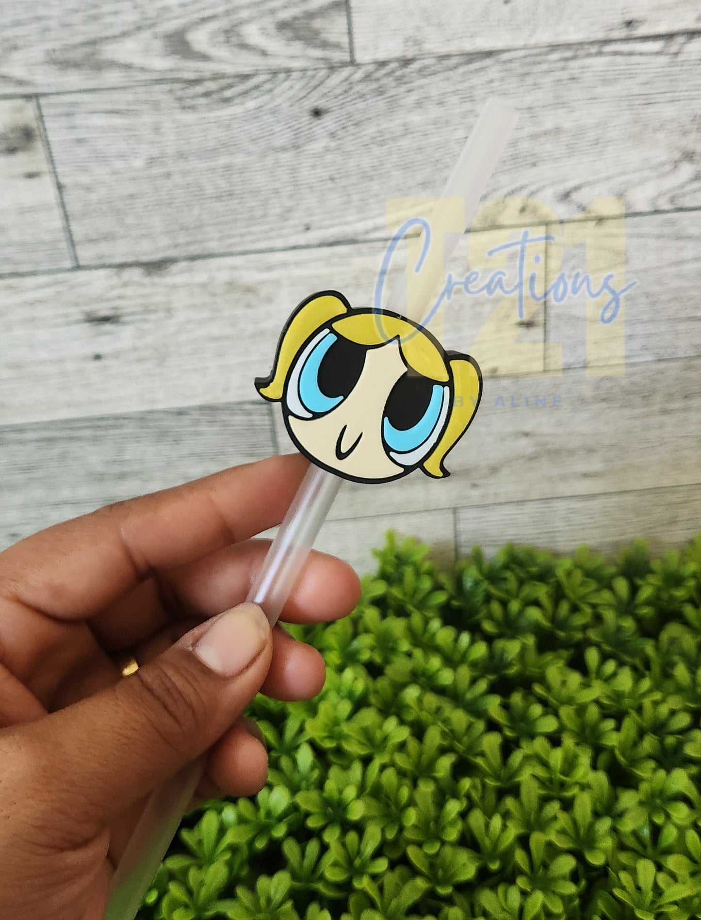 POWER GIRLS STRAW TOPPER