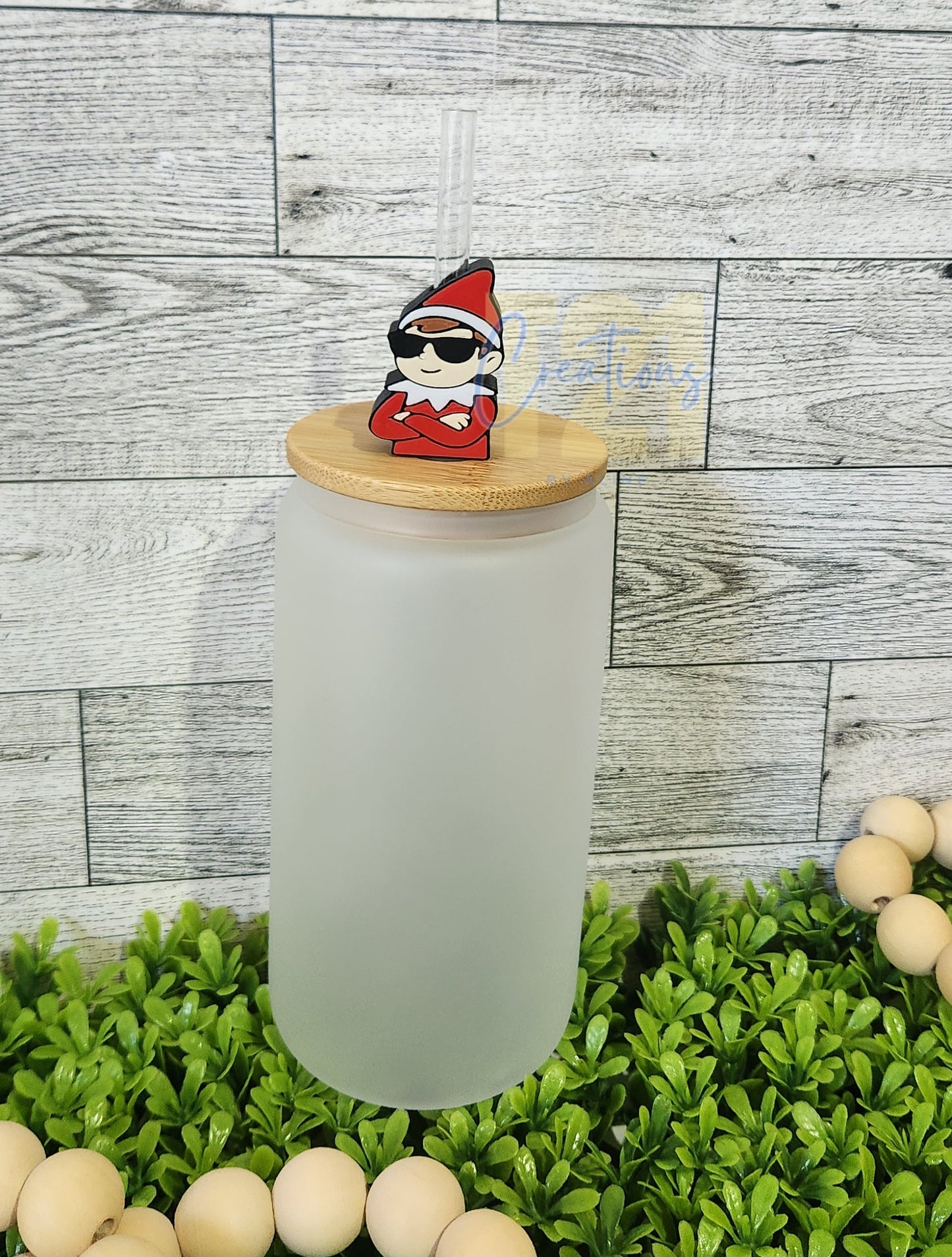 ELF ON THE SHELF STRAW TOPPER