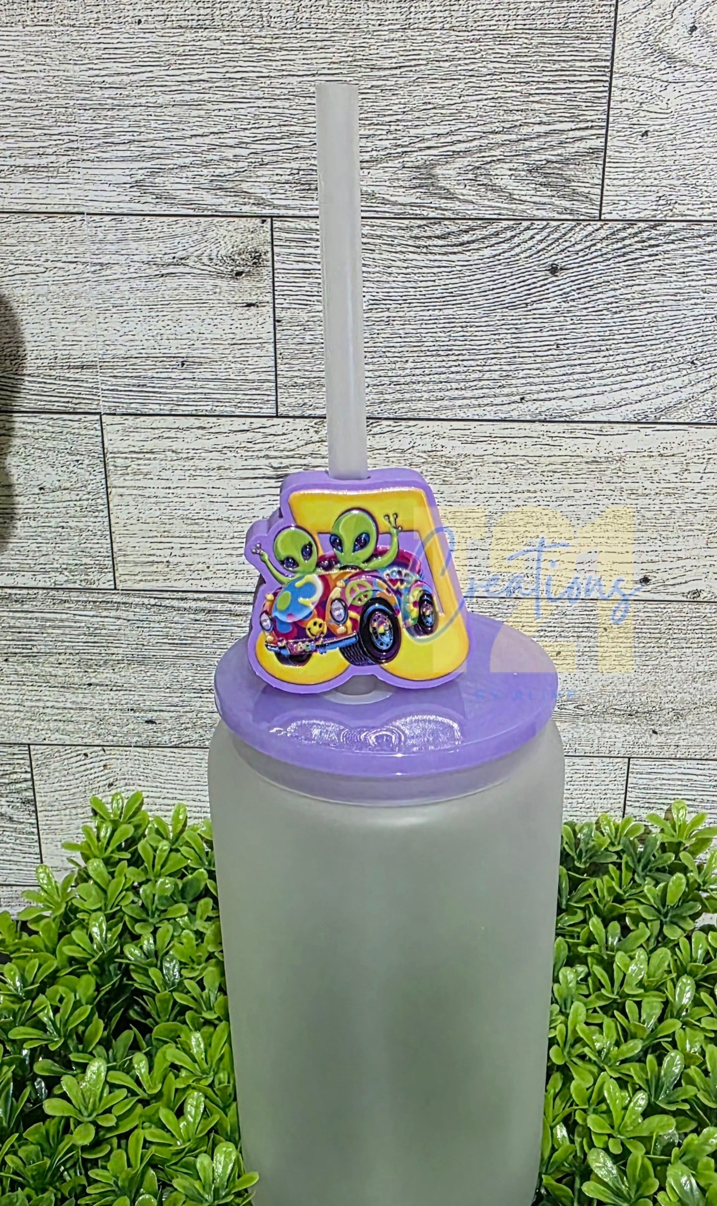 RETRO ALIEN STRAW TOPPER