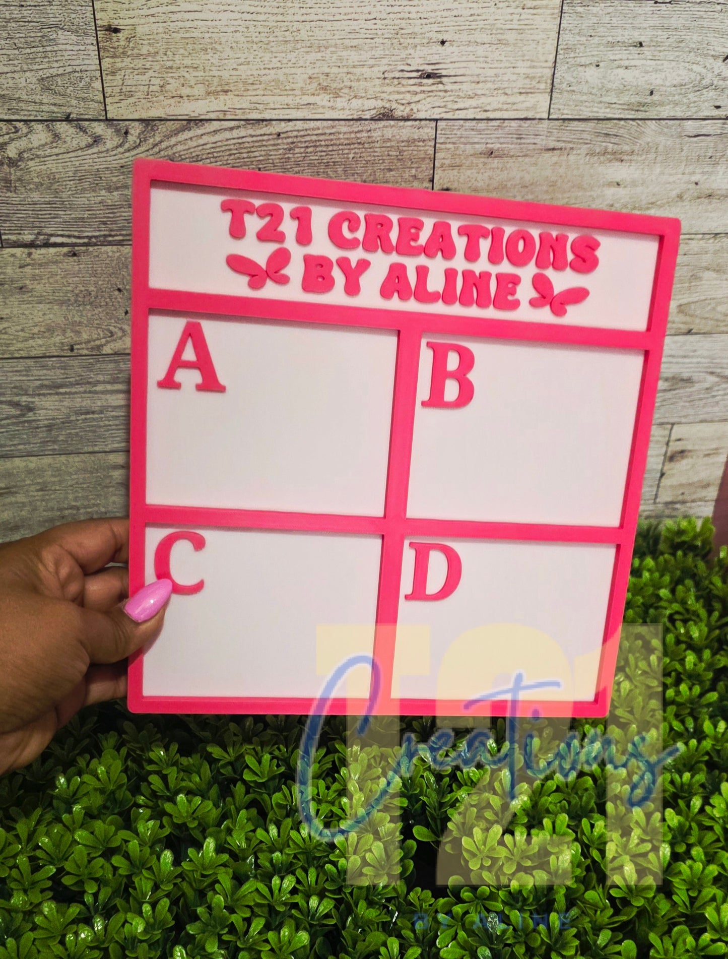 ABCD CLAIM BOARD/PERSONALIZED