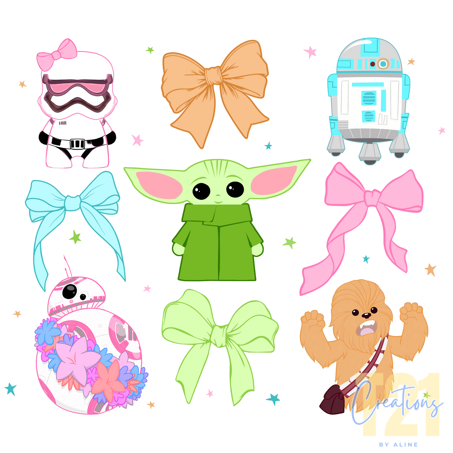 WARS AND BOWS DTF TRANSFER