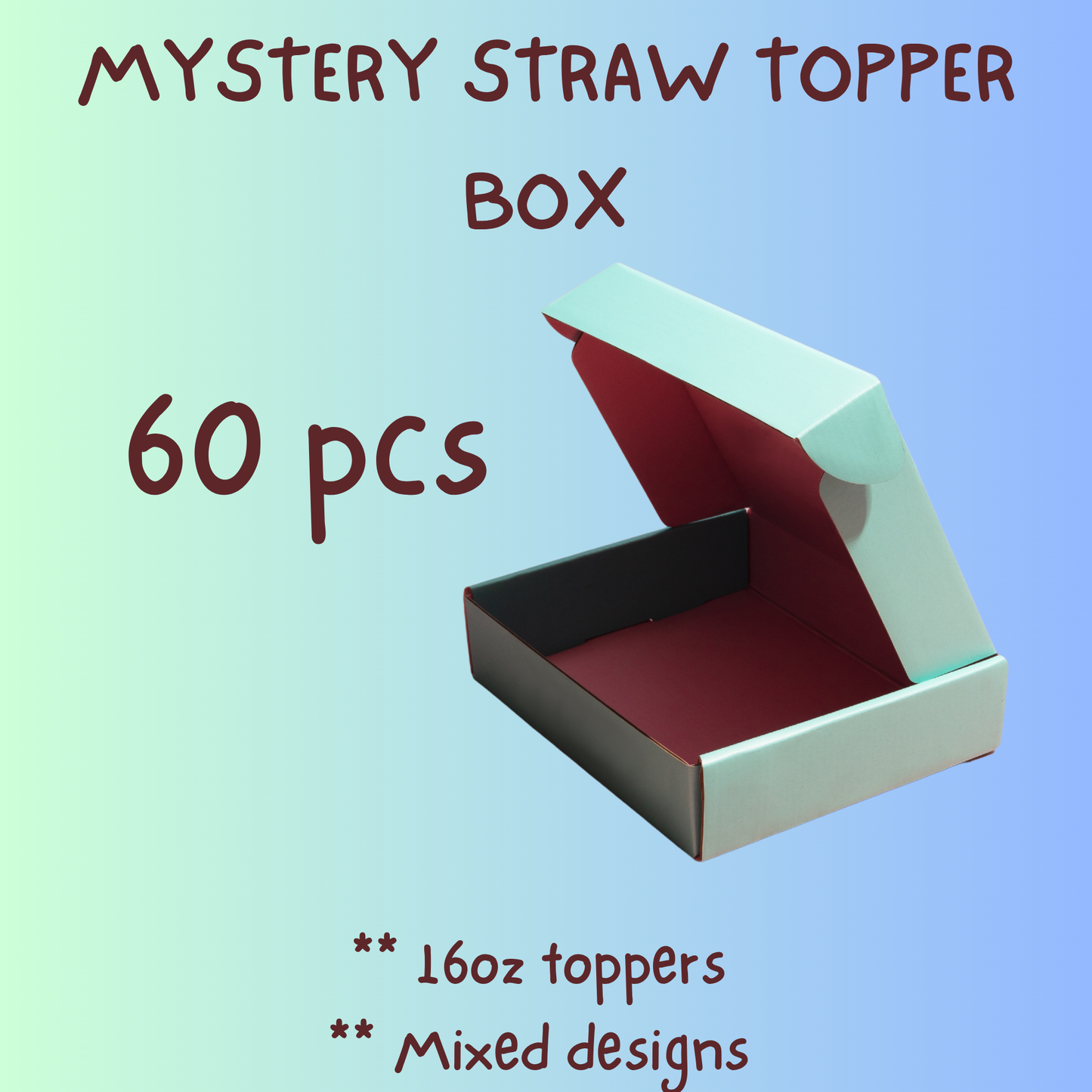MYSTERY STRAW TOPPER BOX (16oz only)