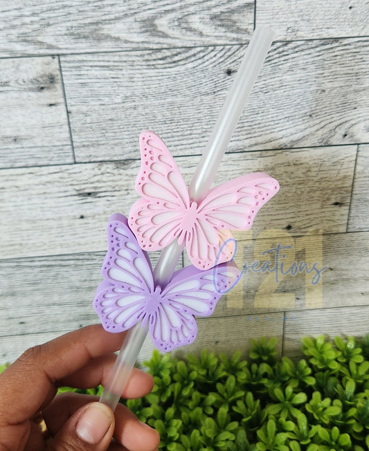 BUTTERFLY 2 STRAW TOPPER