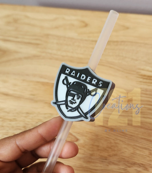 RAIDERS STRAW TOPPER