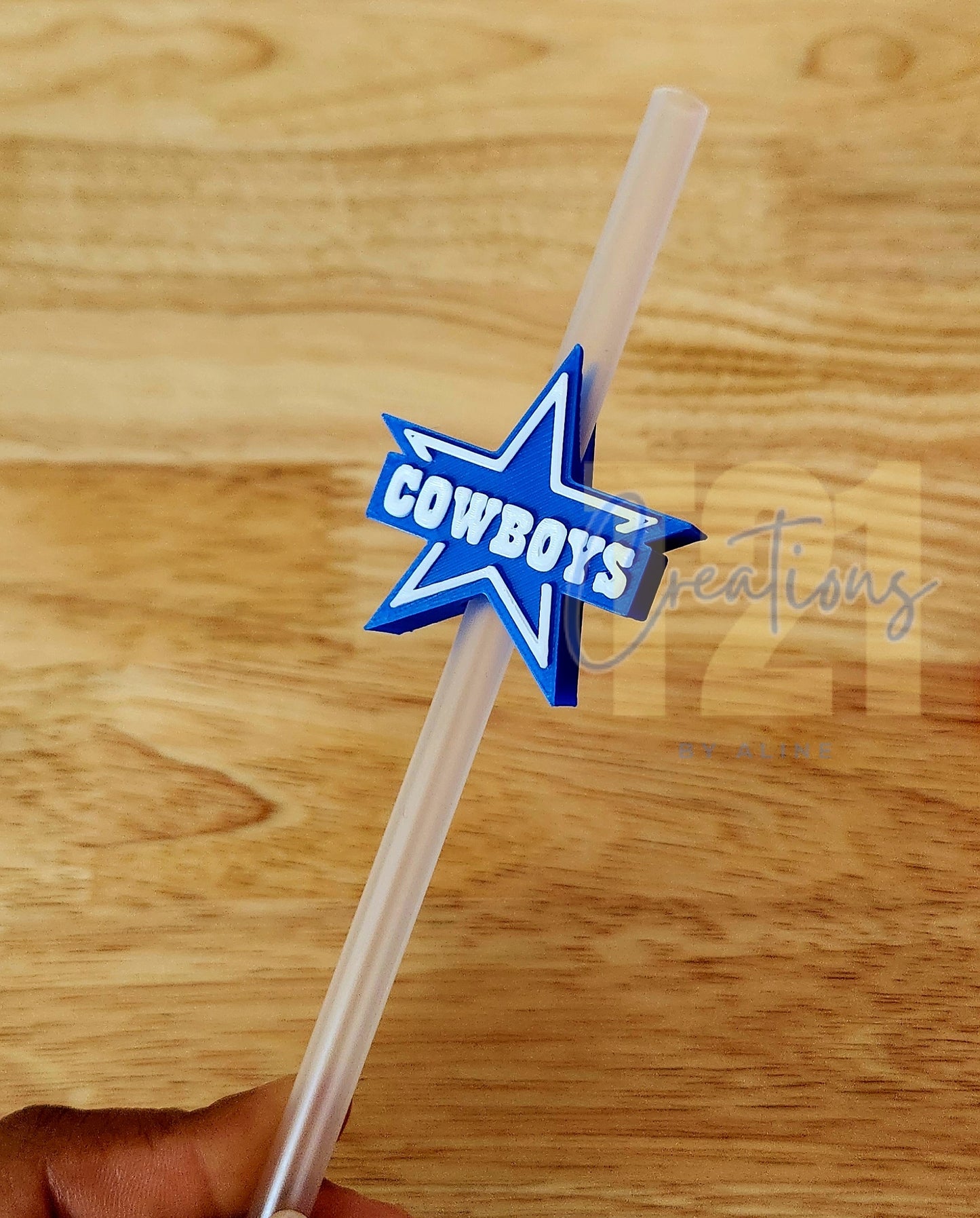 COW-BOYS STRAW TOPPER