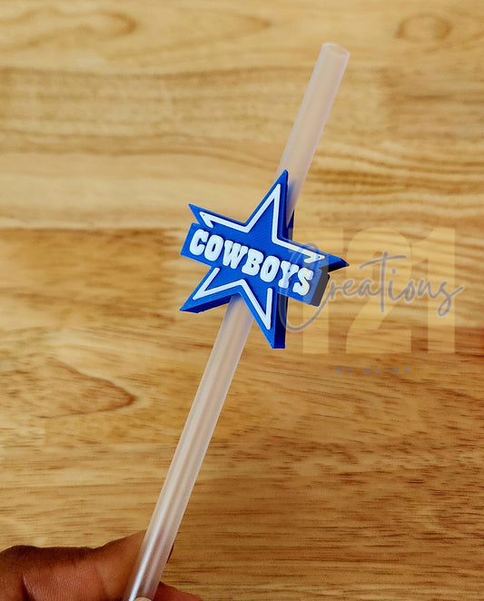 COW-BOYS STRAW TOPPER