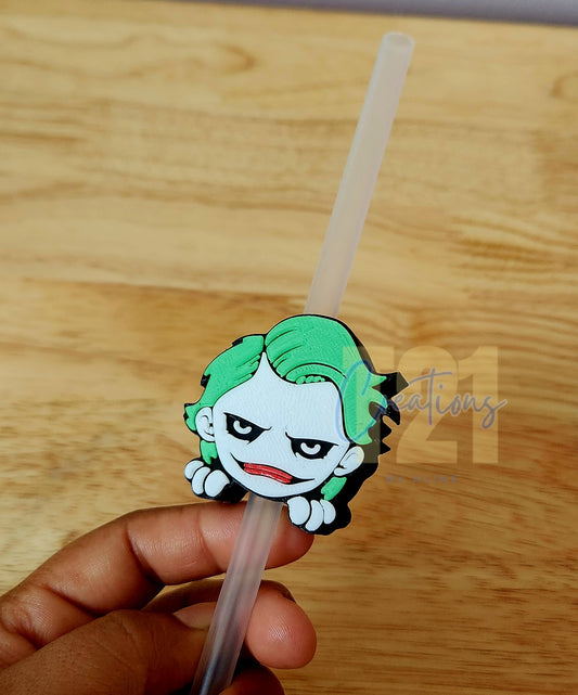 JOKER CLOWN STRAW TOPPER