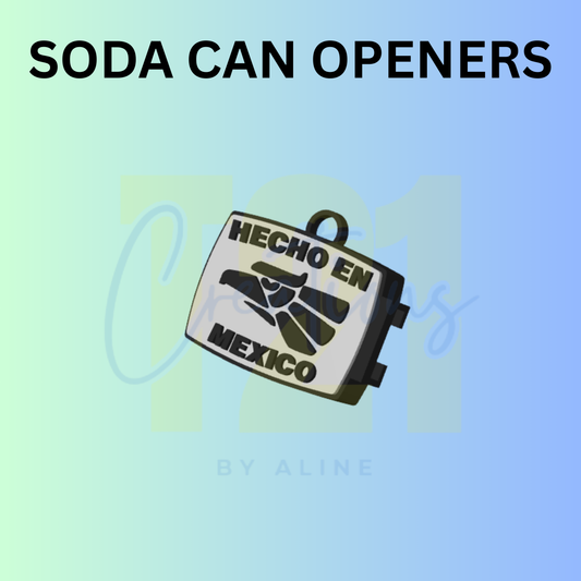 HECHO EN MEXICO SODA CAN OPENER KEYCHAIN