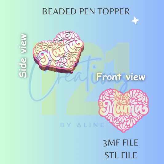 TALAVERA MAMA PEN TOPPER STL FILE