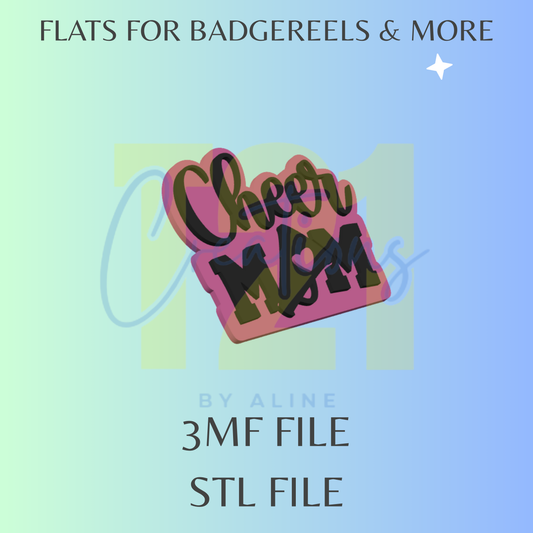 CHEER MOM FLAT STL FILE