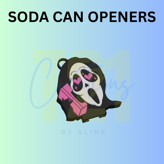 SPOOKY MASK 1 SODA CAN OPENER KEYCHAIN