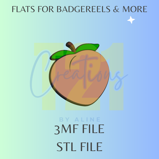 PEACH FLAT STL FILE