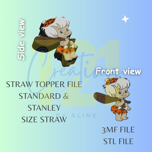 BAM STRAW TOPPER STL FILE