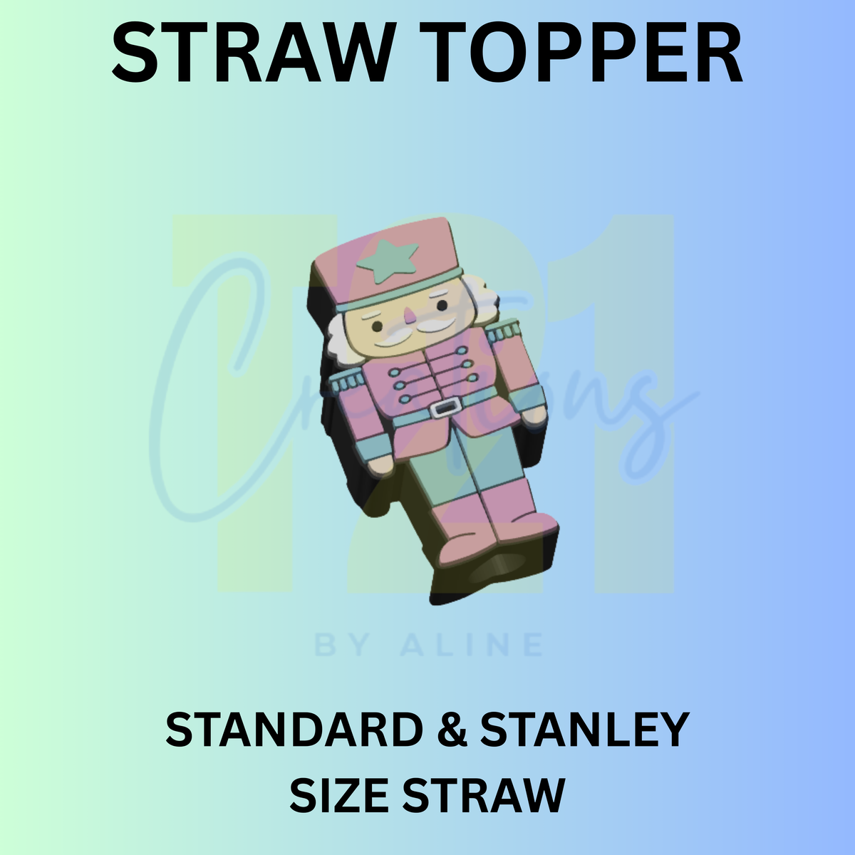 NUTCRACKER STRAW TOPPER