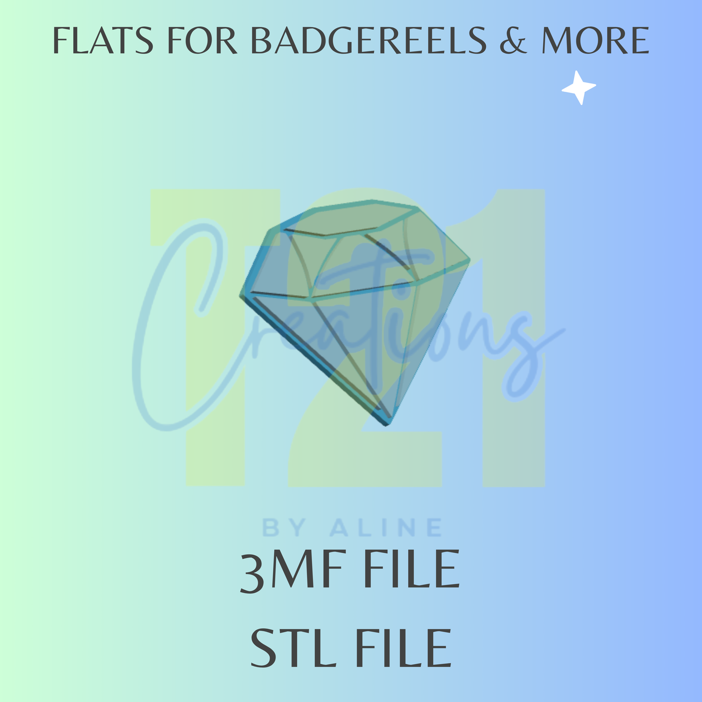 DIAMOND FLAT STL FILE