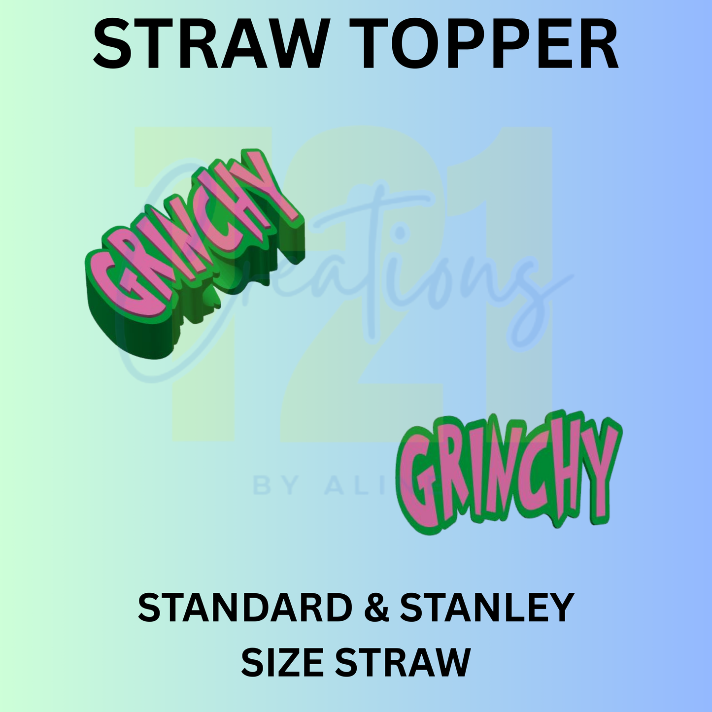 GROUCH WORD STRAW TOPPER