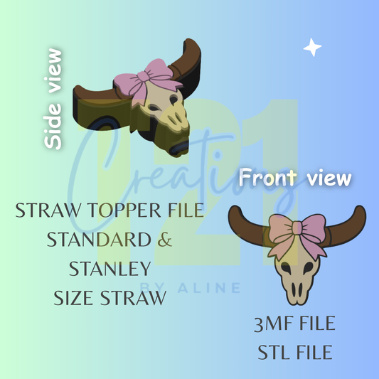 WESTERN STRAW TOPPER STL FILE