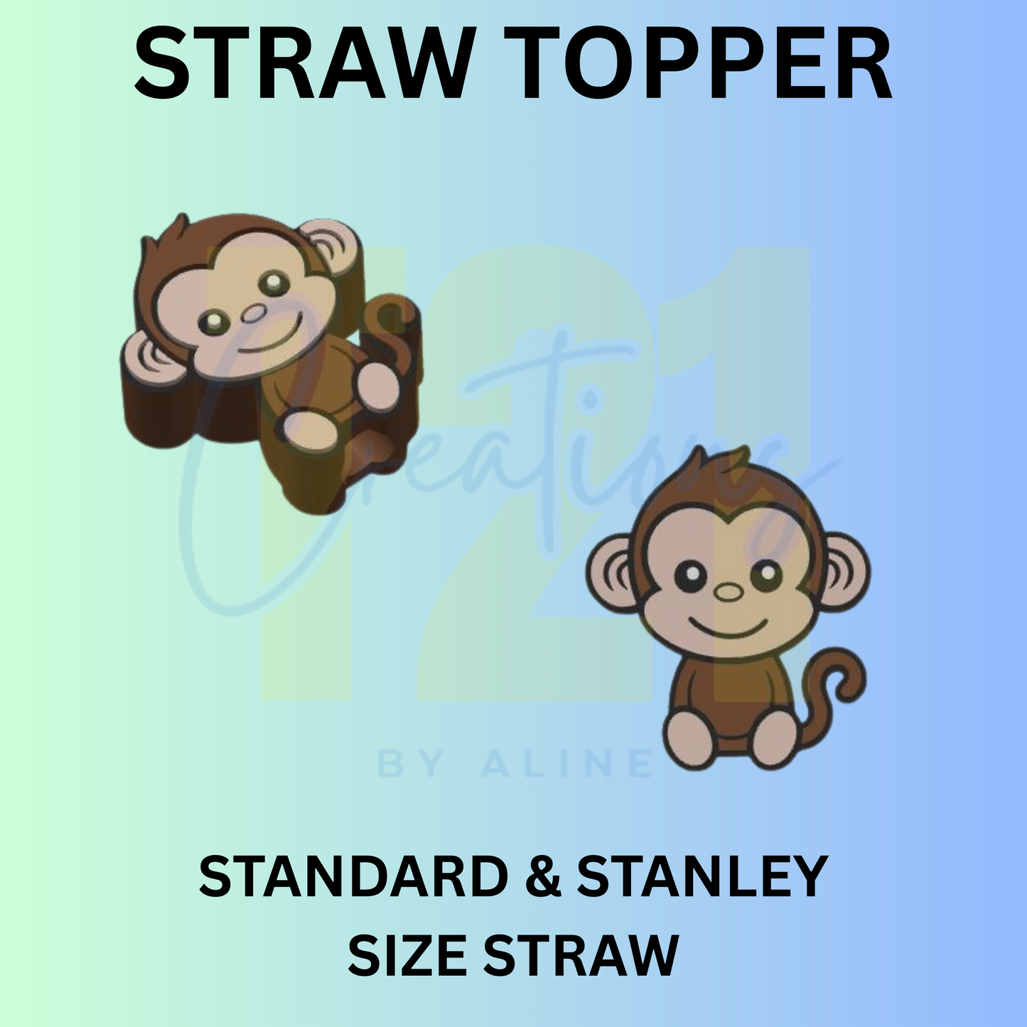 MONKEY STRAW TOPPER