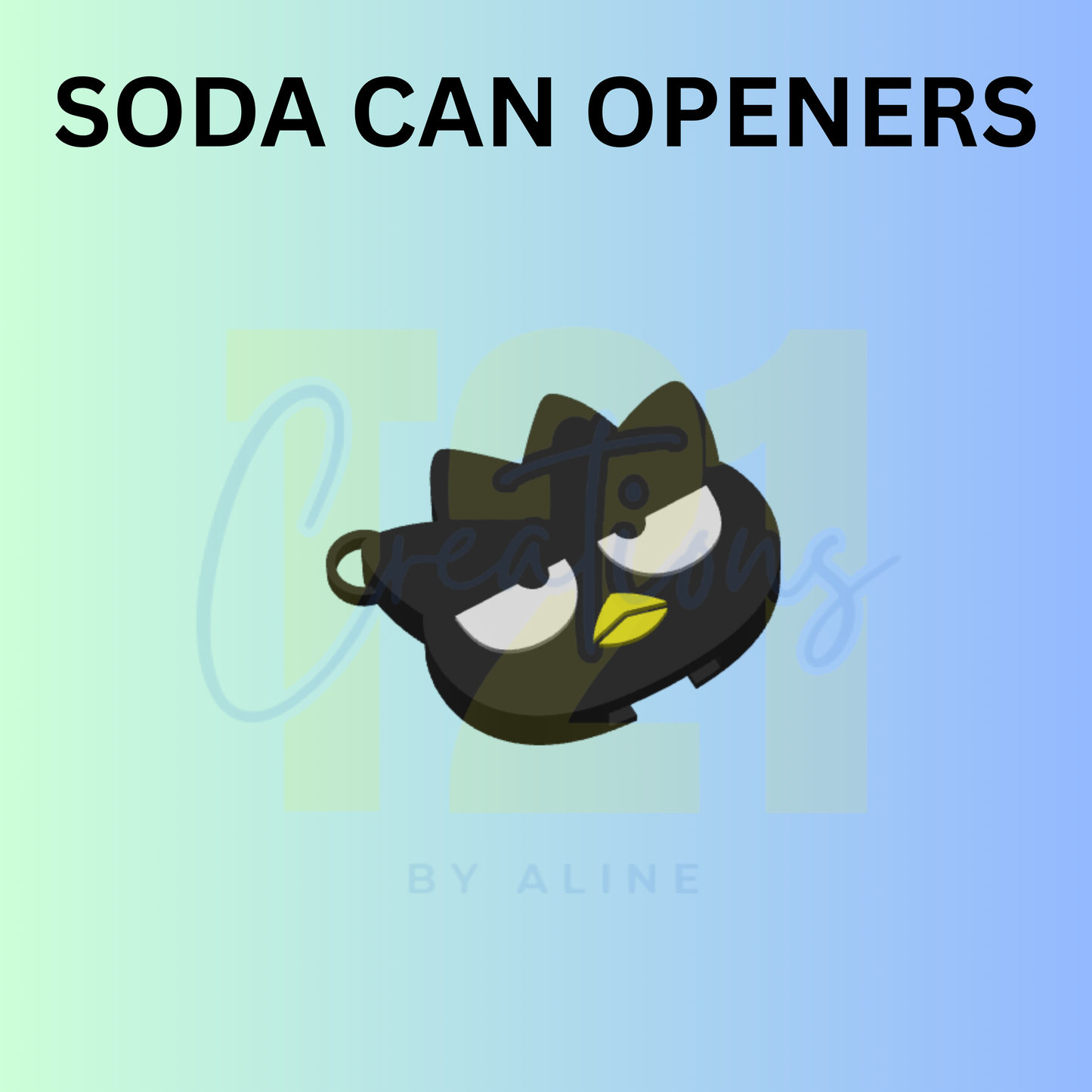 PENGUIN SODA CAN OPENER KEYCHAIN