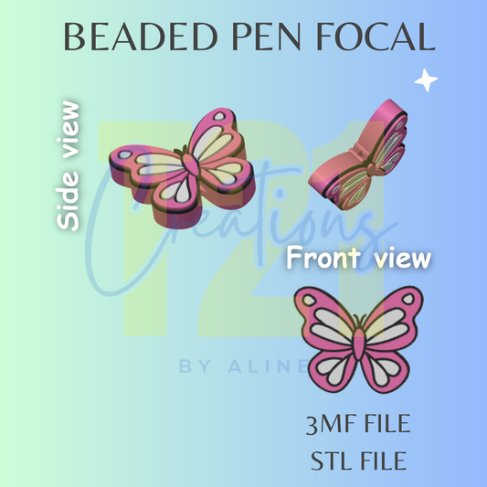 BUTTERFLY PEN FOCAL STL FILE