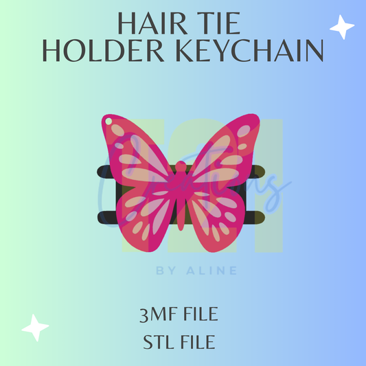 BUTTERFLY HAIR TIE HOLDER STL FILE